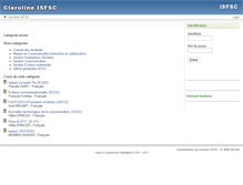 Tablet Screenshot of claroline.isfsc.be